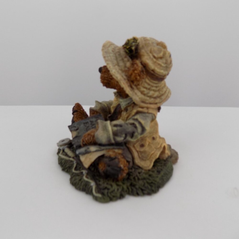 Boyds Bears Otis The Fisherman Style 2249-01 Classic Figure Fishing Hat Pole 4" - Picture 2 of 6